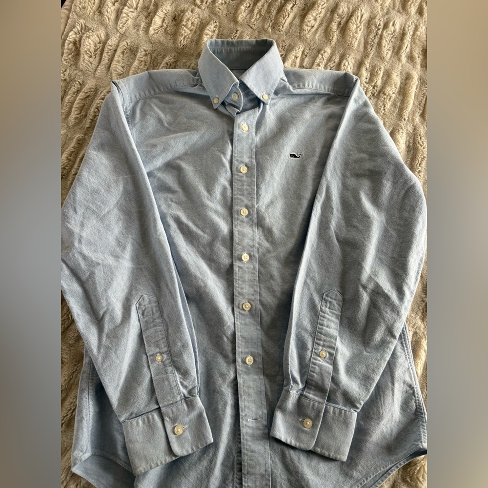 Classic Light Blue Button-Down Oxford Shirt - Men's